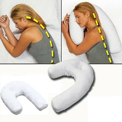 Side Sleeping Pillow – Therapeutic Neck & Spine Support – Cotton Pregnancy Sleeper Pillow for Back &… — product image 10