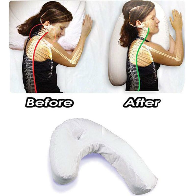 Side Sleeping Pillow – Therapeutic Neck & Spine Support – Cotton Pregnancy Sleeper Pillow for Back &… — product image 3