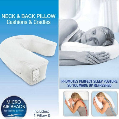 Side Sleeping Pillow – Therapeutic Neck & Spine Support – Cotton Pregnancy Sleeper Pillow for Back &… — product image 8