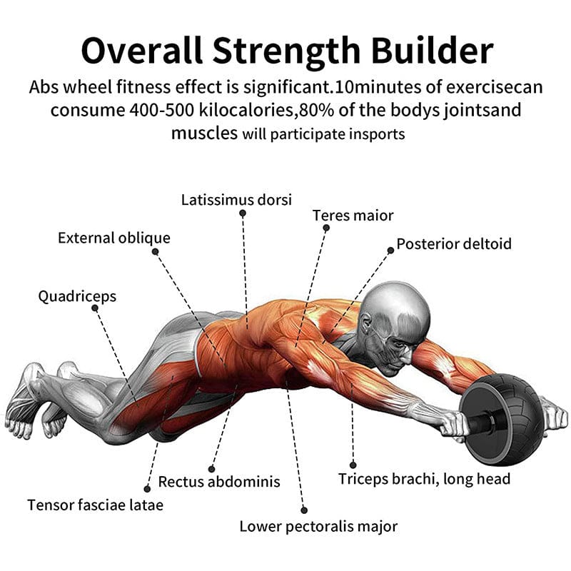 Single-Wheel Ab Roller for Core & Abdominal Muscle Training - Mute — product image 5