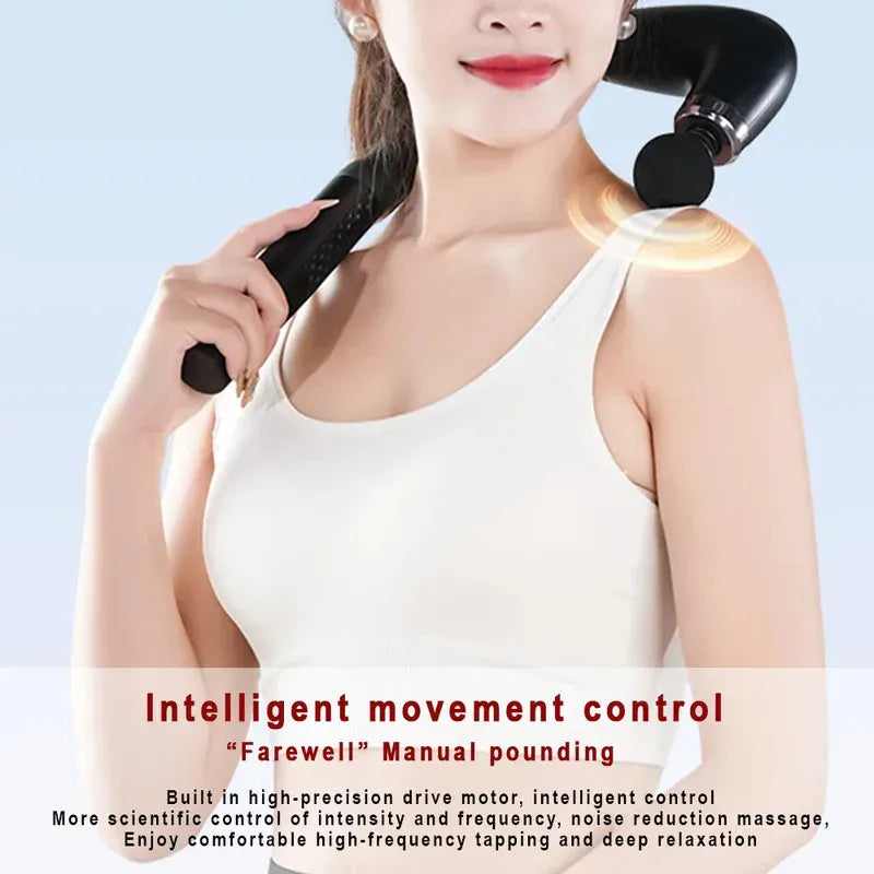 Smart Fascia Gun Massage Gun – Electric Percussion Muscle Massager with 9 Speed Levels and USB Charging — product image 6