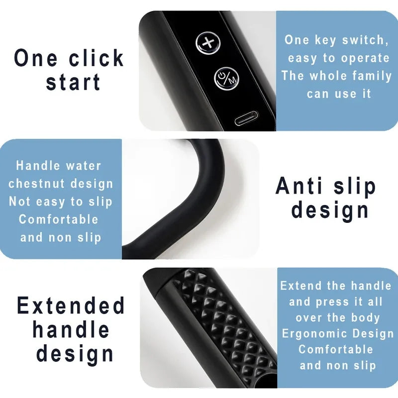 Smart Fascia Gun Massage Gun – Electric Percussion Muscle Massager with 9 Speed Levels and USB Charging — product image 8