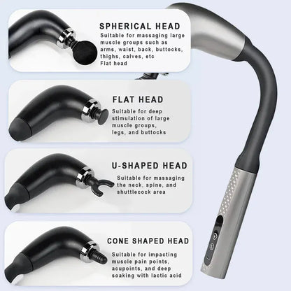 Smart Fascia Gun Massage Gun – Electric Percussion Muscle Massager with 9 Speed Levels and USB Charging — product image 4