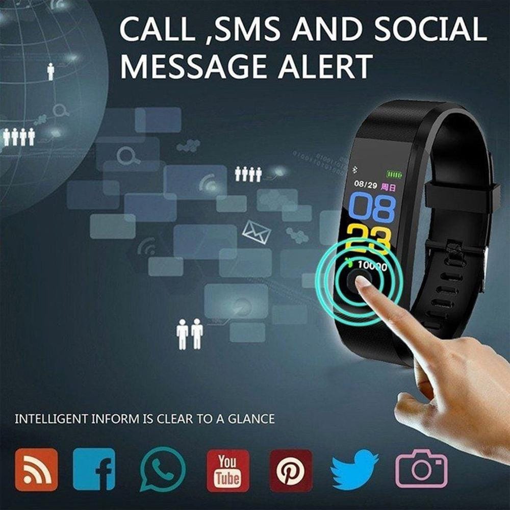 Smart Fitness Tracker – Heart Rate, Blood Pressure Monitor, Activity Tracker, Bluetooth-Compatible,… — product image 10