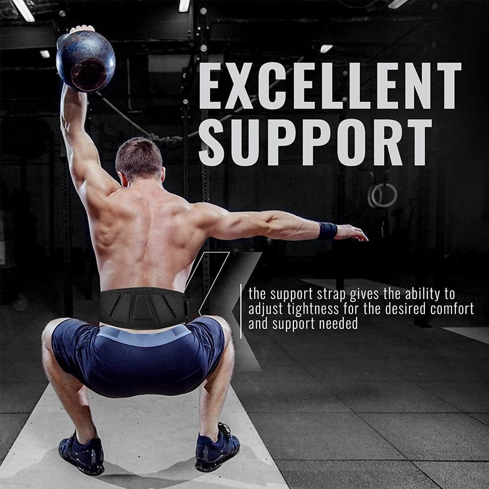 Sports Weight Lifting Belt – Gym Workout Lumbar Back Support for Powerlifting, Strength Training,… — product image 6
