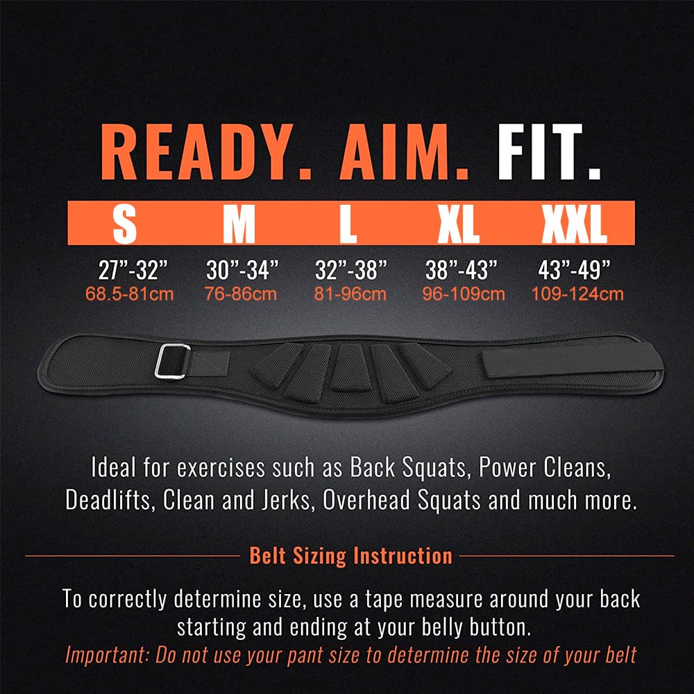Sports Weight Lifting Belt – Gym Workout Lumbar Back Support for Powerlifting, Strength Training,… — product image 8
