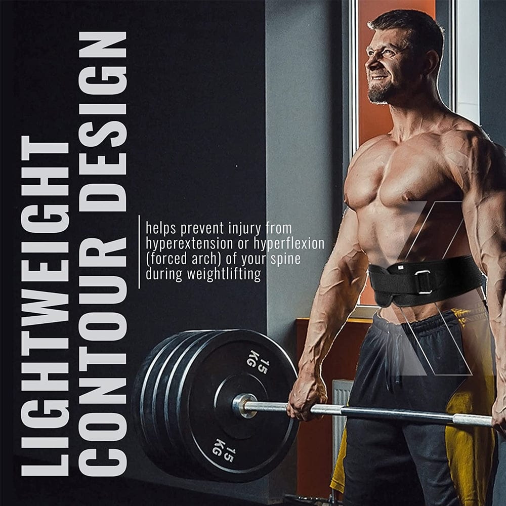 Sports Weight Lifting Belt – Gym Workout Lumbar Back Support for Powerlifting, Strength Training,… — product image 7
