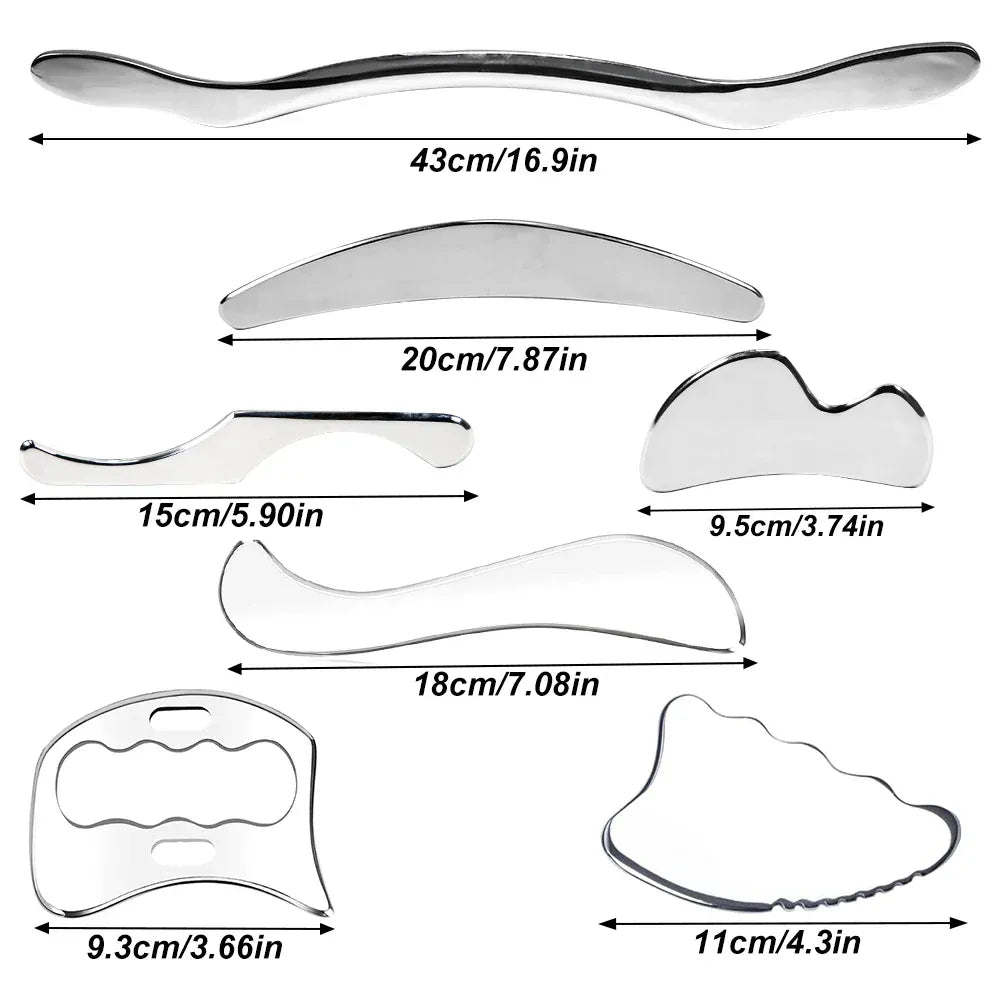 Stainless Steel Gua Sha Scraping Massage Tool - IASTM for Muscle Pain Relief — product image 10