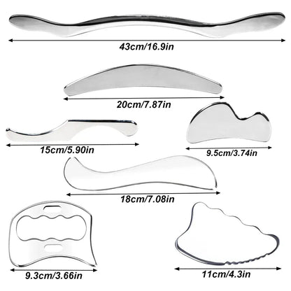 Stainless Steel Gua Sha Scraping Massage Tool - IASTM for Muscle Pain Relief — product image 10