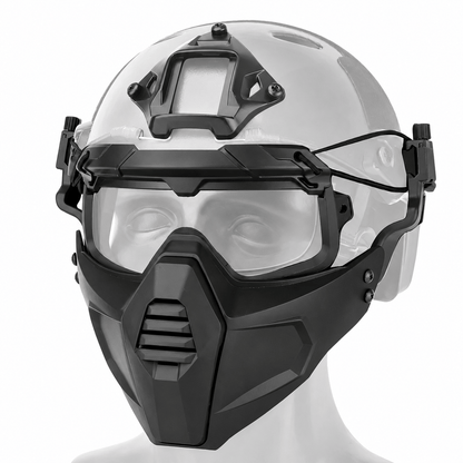 Tactical FAST Helmet Half Face Mask with Flip Goggles — product image 6