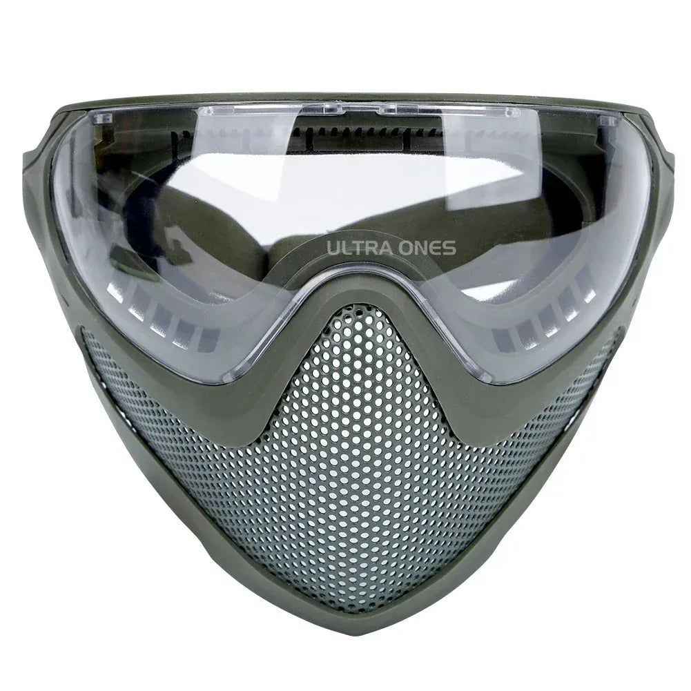Tactical FAST Helmet Half Face Mask with Flip Goggles — product image 9