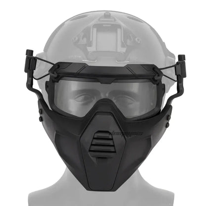 Tactical FAST Helmet Half Face Mask with Flip Goggles — product image 5