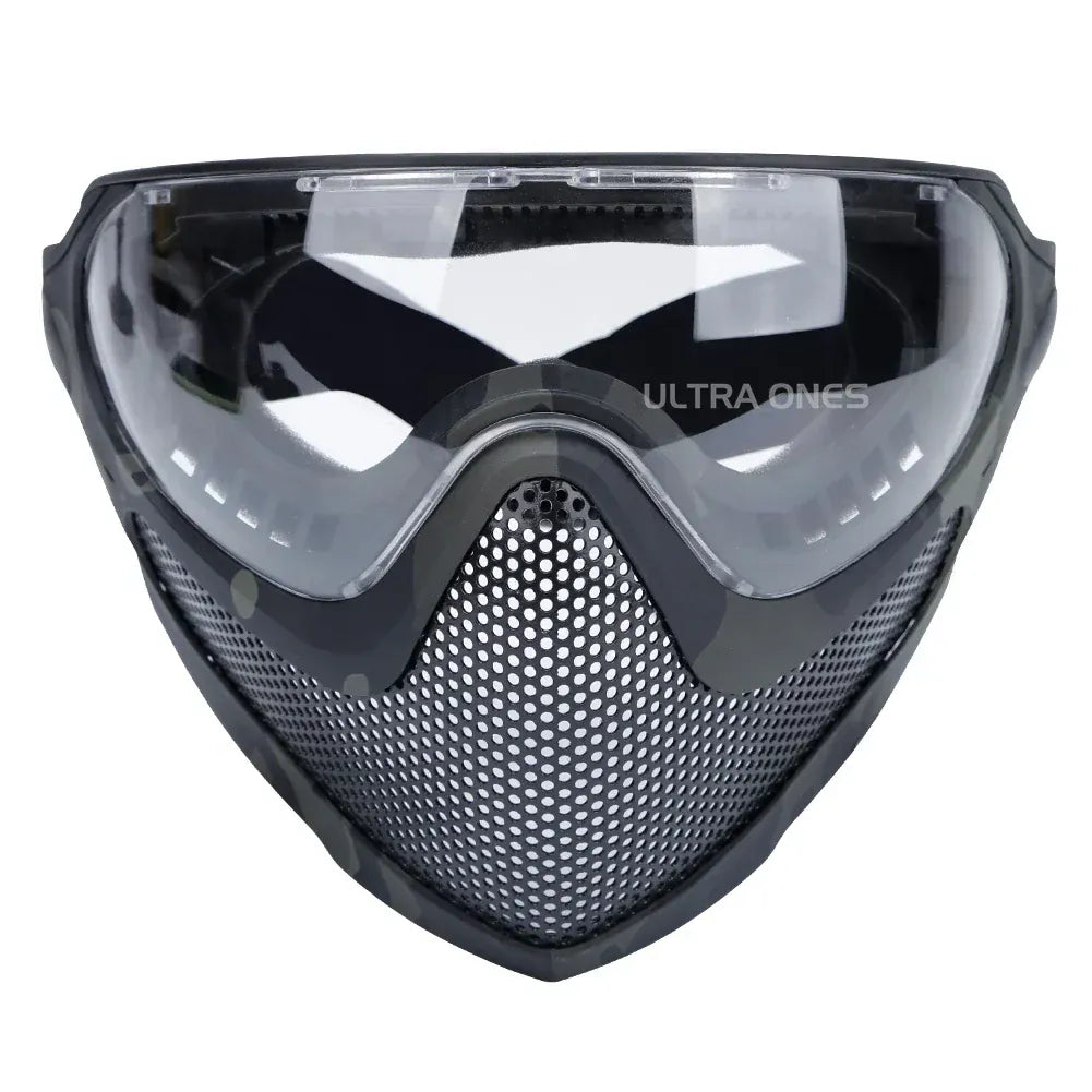 Tactical FAST Helmet Half Face Mask with Flip Goggles — product image 12