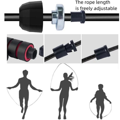 Tangle-Free Jump Rope with Ball Bearings – Adjustable 3m Speed Cable Skipping Rope for Gym, Cardio,… — product image 11