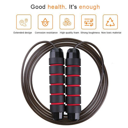 Tangle-Free Jump Rope with Ball Bearings – Adjustable 3m Speed Cable Skipping Rope for Gym, Cardio,… — product image 5