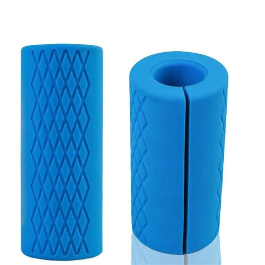 Thick Bar Dumbbell Handles for Weightlifting - Anti-Slip Silicon Grip — product image 1