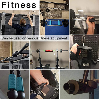 Thick Bar Dumbbell Handles for Weightlifting - Anti-Slip Silicon Grip — product image 9