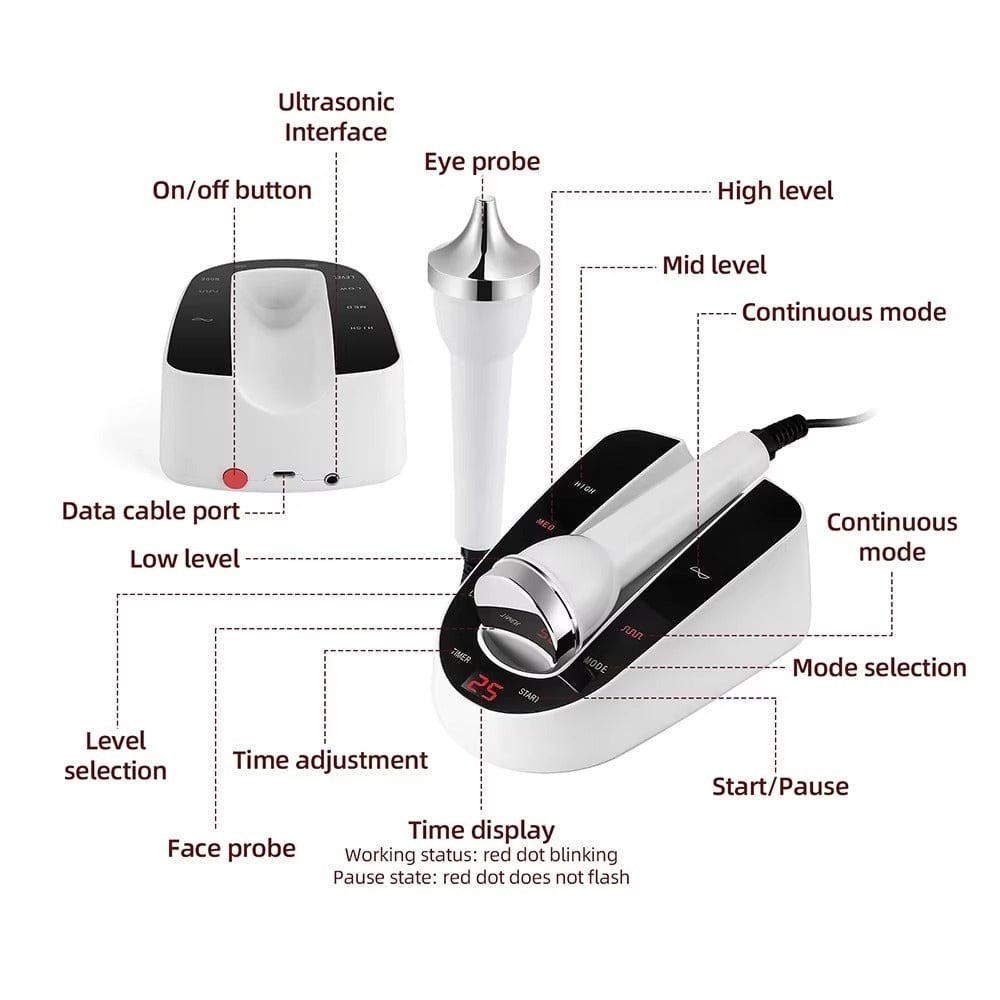 Ultrasound Beauty Machine – High Frequency Face and Eye Massager for Skin Care, Facial Lifting, and… — product image 11