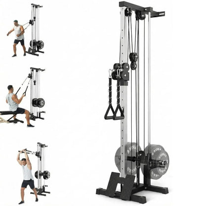 Wall Mount Cable Station – Dual Pulley LAT Pulldown Machine with 18 Height Positions & Cable… — product image 1
