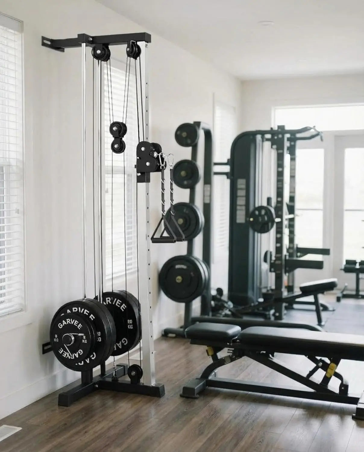 Wall Mount Cable Station – Dual Pulley LAT Pulldown Machine with 18 Height Positions & Cable… — product image 3
