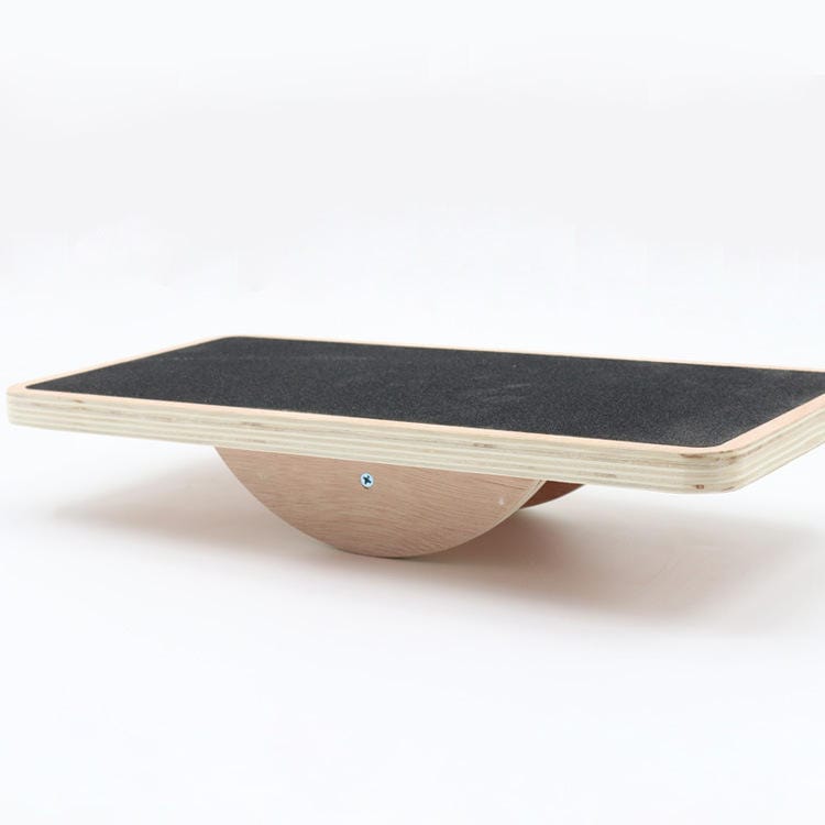 Wooden Balance Board — balance board front side view