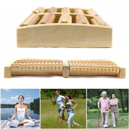 Wooden Foot Massager Roller - Reflexology Tool for Muscle Relaxation — product image 11