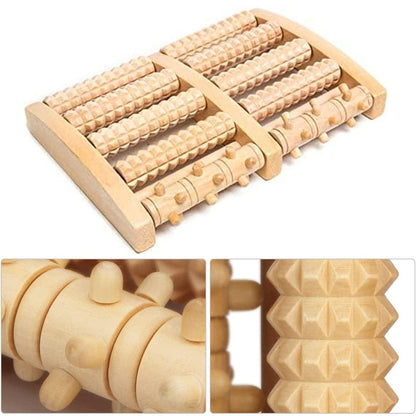 Wooden Foot Massager Roller - Reflexology Tool for Muscle Relaxation — product image 8