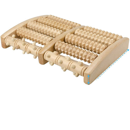 Wooden Foot Massager Roller - Reflexology Tool for Muscle Relaxation — product image 2