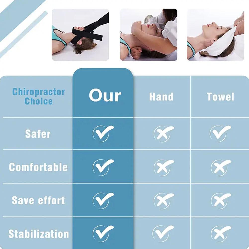 Y-Shaped Iron Pipe Neck Cervical Traction Belt - Adjustable Decompression Brace for Spinal Stretching — product image 6