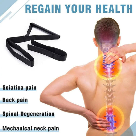 Y-Shaped Iron Pipe Neck Cervical Traction Belt - Adjustable Decompression Brace for Spinal Stretching — product image 2