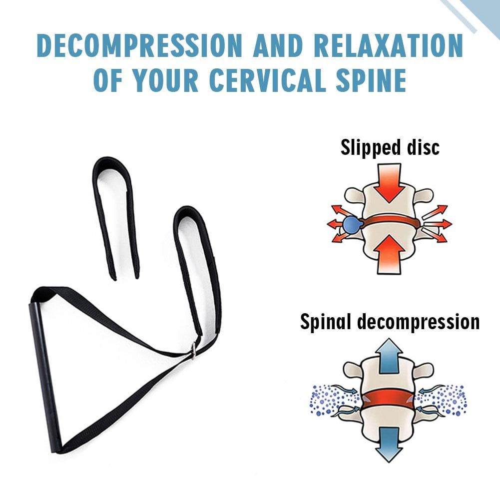 Y-Shaped Iron Pipe Neck Cervical Traction Belt - Adjustable Decompression Brace for Spinal Stretching — product image 9