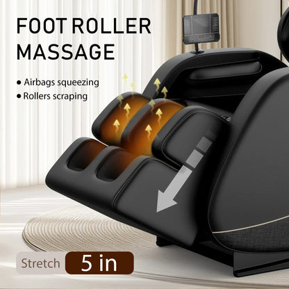 Zero Gravity Full Body Massage Chair – Heating Recliner with Airbags, Foot Rollers and Touch Screen… — product image 6