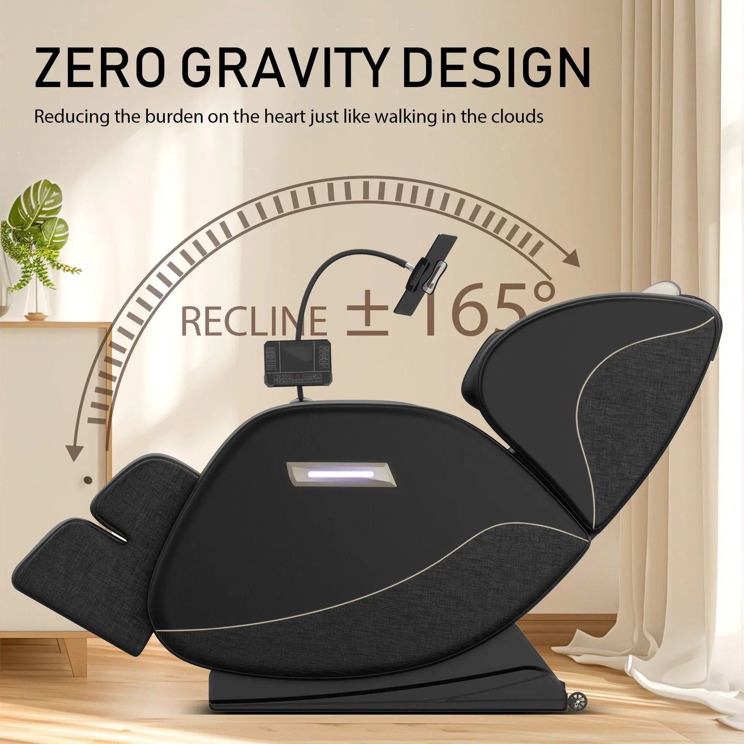 Zero Gravity Full Body Massage Chair – Heating Recliner with Airbags, Foot Rollers and Touch Screen… — product image 4