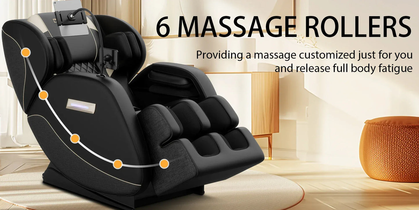 Zero Gravity Full Body Massage Chair – Heating Recliner with Airbags, Foot Rollers and Touch Screen… — product image 9