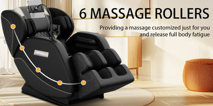 Zero Gravity Full Body Massage Chair – Heating Recliner with Airbags, Foot Rollers and Touch Screen… — product image 9