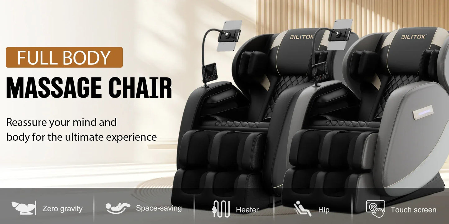 Zero Gravity Full Body Massage Chair – Heating Recliner with Airbags, Foot Rollers and Touch Screen… — product image 8