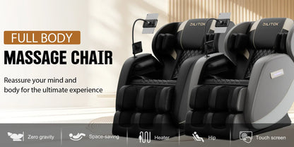 Zero Gravity Full Body Massage Chair – Heating Recliner with Airbags, Foot Rollers and Touch Screen… — product image 8