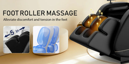 Zero Gravity Full Body Massage Chair – Heating Recliner with Airbags, Foot Rollers and Touch Screen… — product image 10
