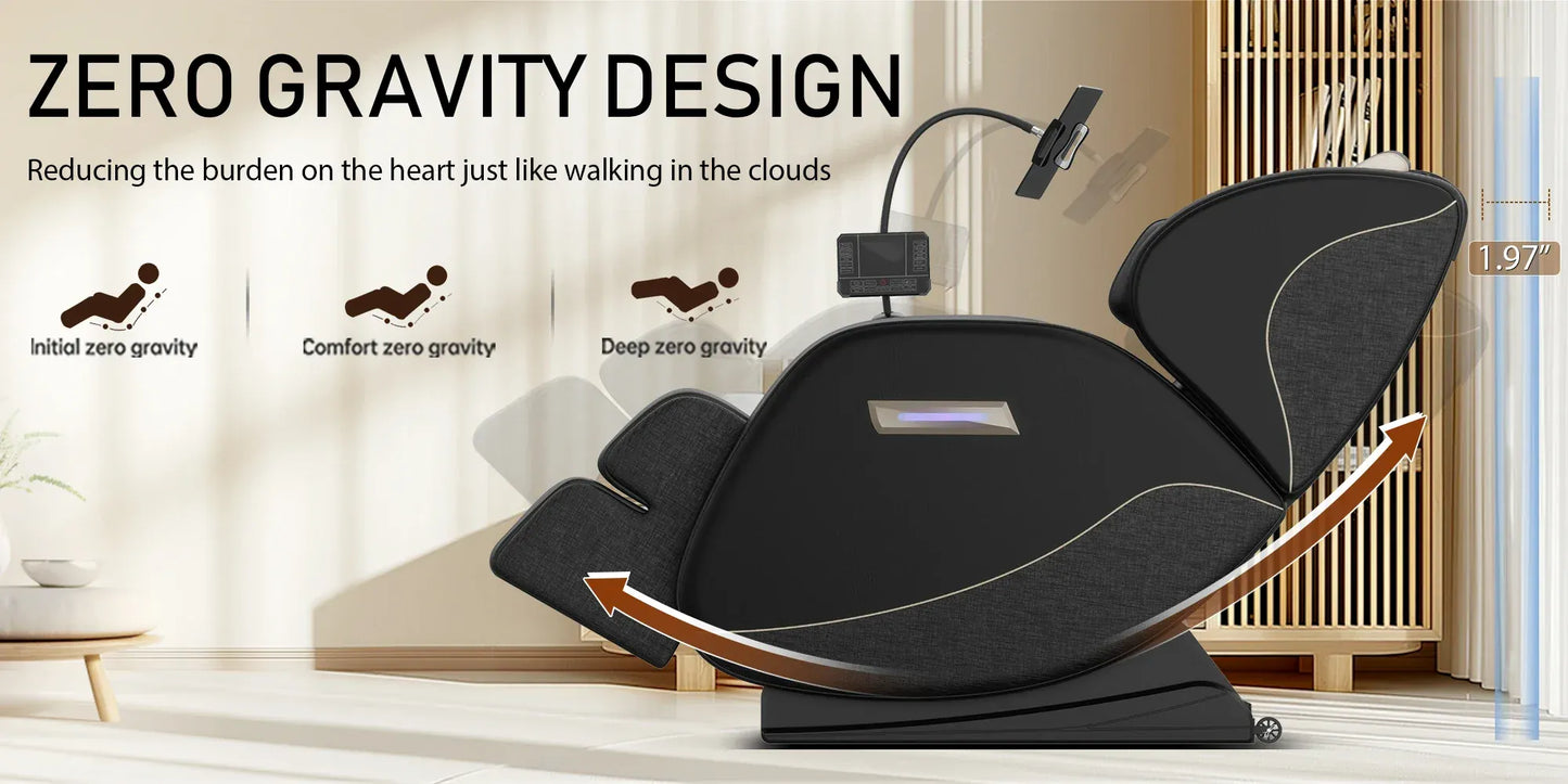 Zero Gravity Full Body Massage Chair – Heating Recliner with Airbags, Foot Rollers and Touch Screen… — product image 12