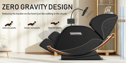Zero Gravity Full Body Massage Chair – Heating Recliner with Airbags, Foot Rollers and Touch Screen… — product image 12