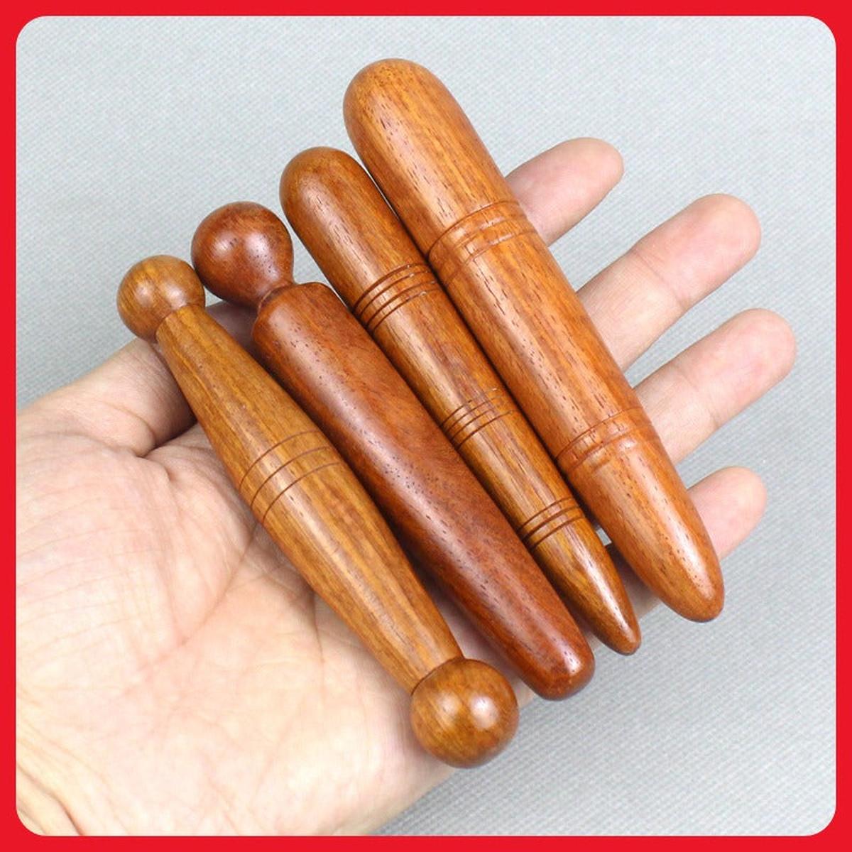 Natural Wood Massage Roller Stick for Body and Feet - Darian Fits
