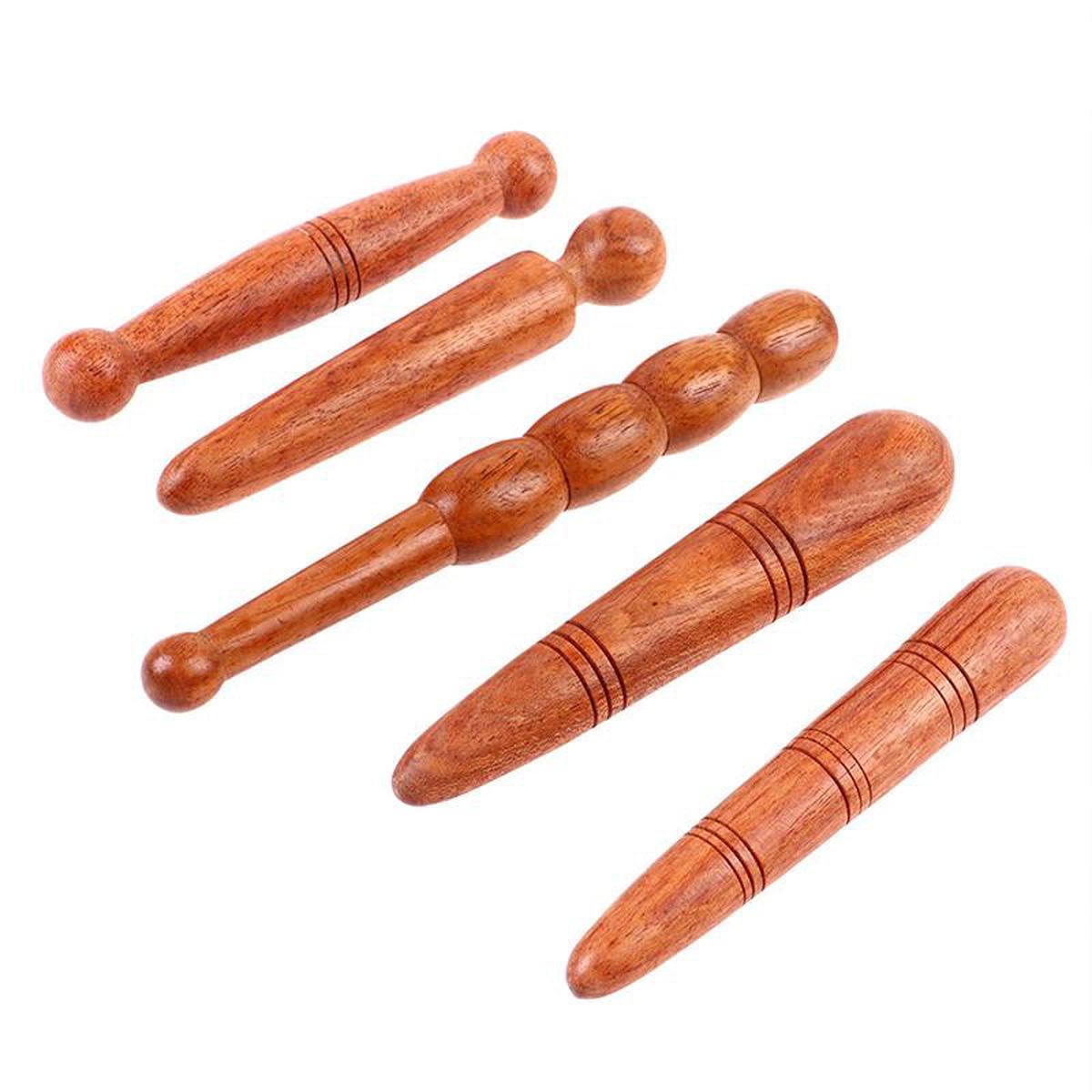Natural Wood Massage Roller Stick for Body and Feet - Darian Fits