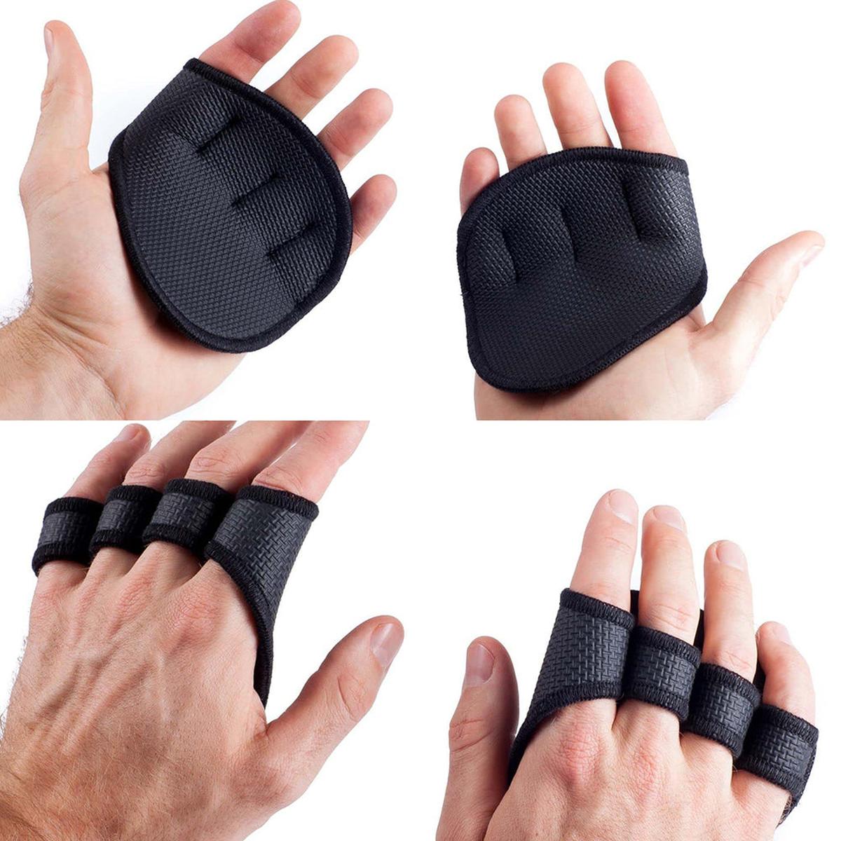 Neoprene Fingerless Lifting Grip Pads with Anti - Slip Texture - Darian Fits