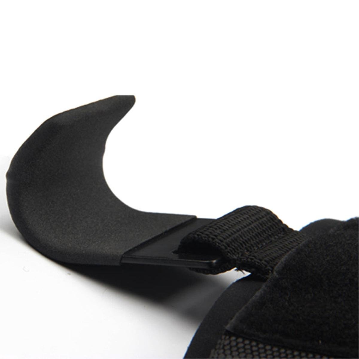 Steel Weight Lifting Hooks with Padded Adjustable Wrist Wraps Pair - Darian Fits