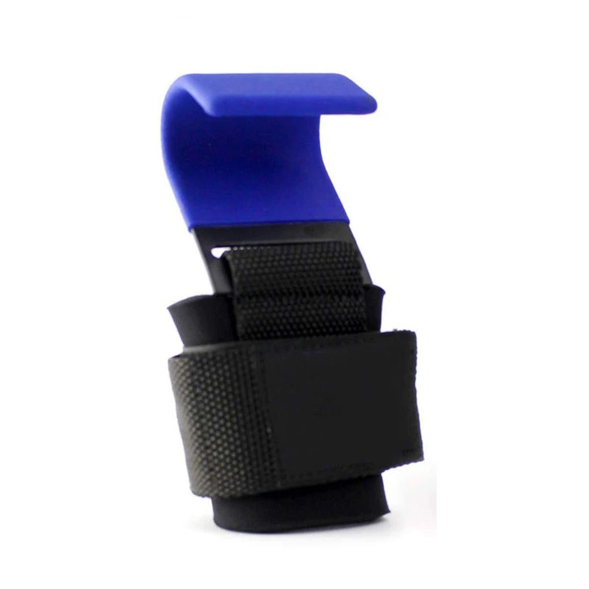 Steel Weight Lifting Hooks with Padded Adjustable Wrist Wraps Pair - Darian Fits